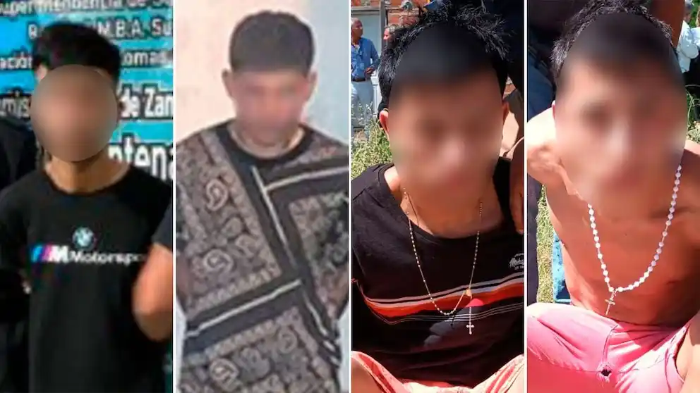 Los cuatro detenidos por el crimen de Umma Aguilera.