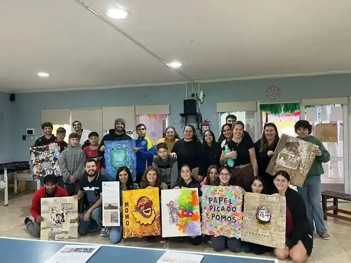 Carnaval. El taller se realizó en la Casa de la Juventud