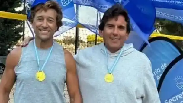 La dupla campeona, conformada por Ariel Lasa y Miguel Barac