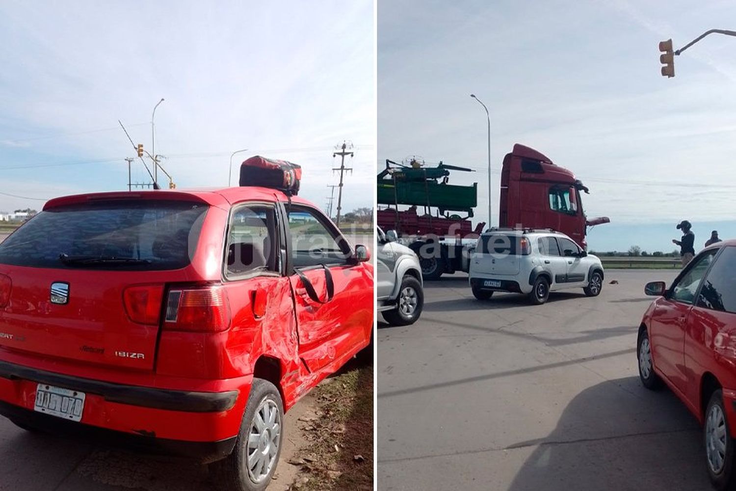 Fuerte choque en la Ruta Nacional 34 terminó, afortunadamente, sin heridos