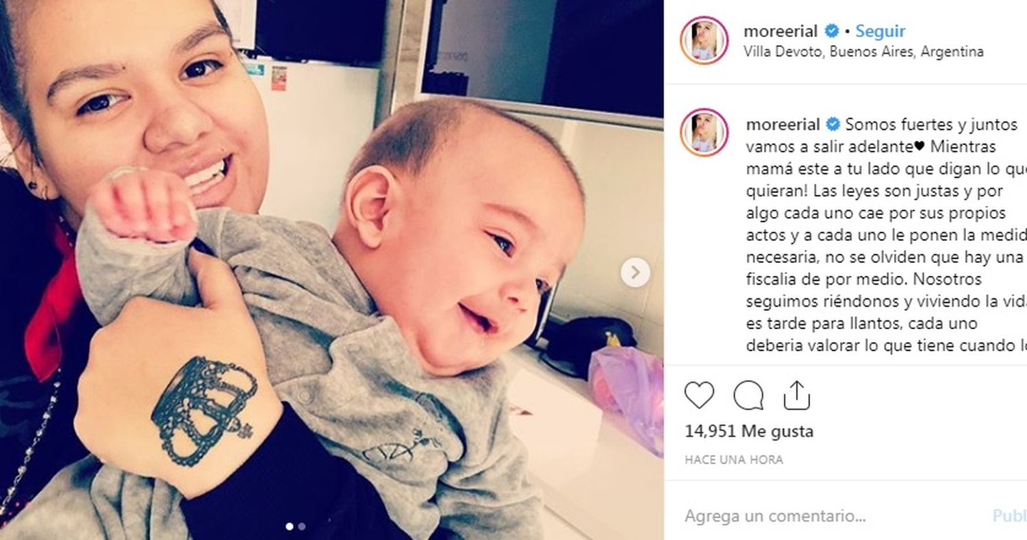 La dura respuesta de Morena Rial al padre de su hijo: "Se olvida cuando nos golpeaba, hijito"