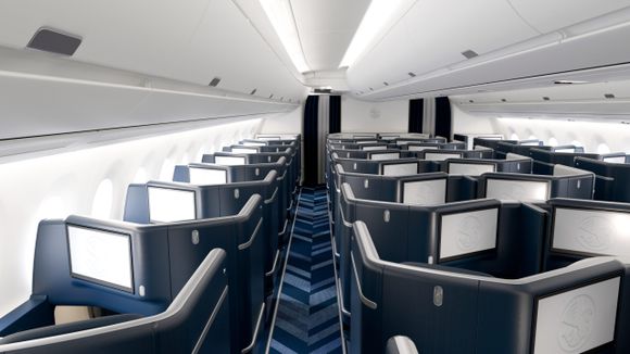 Air France volará con el Airbus A350 de nuevas cabinas a Sudamérica