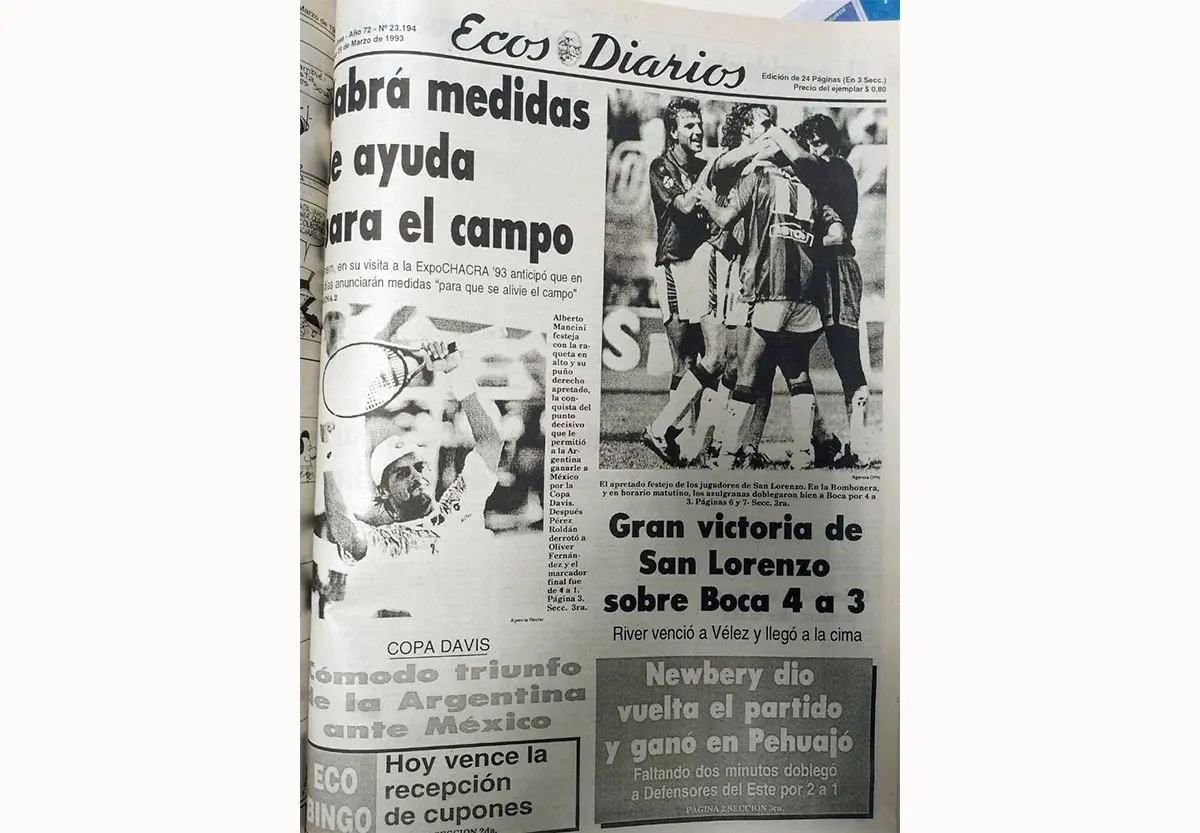 Lunes 29 de marzo de 1993