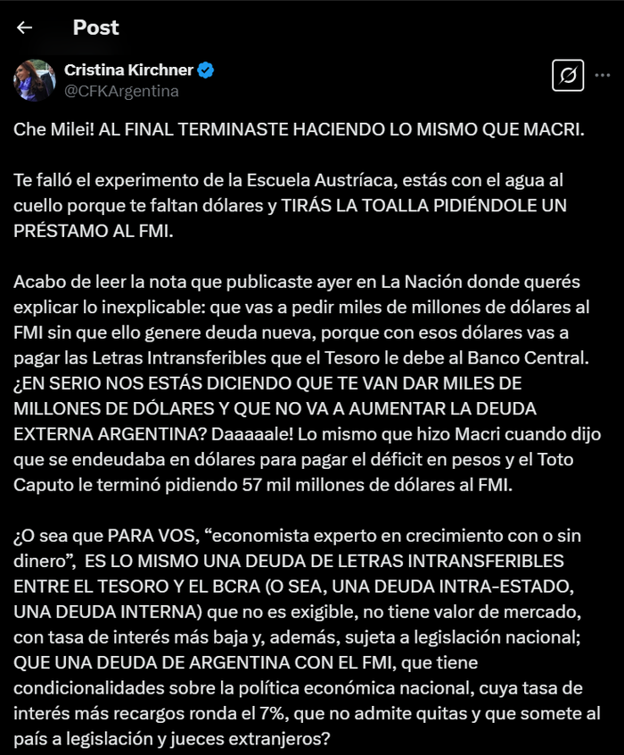 Acuerdo con el Fondo Monetario Internacional