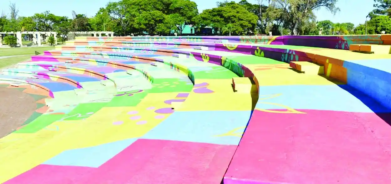 Los colores de Concordia en el anfiteatro "Walter Perafán"