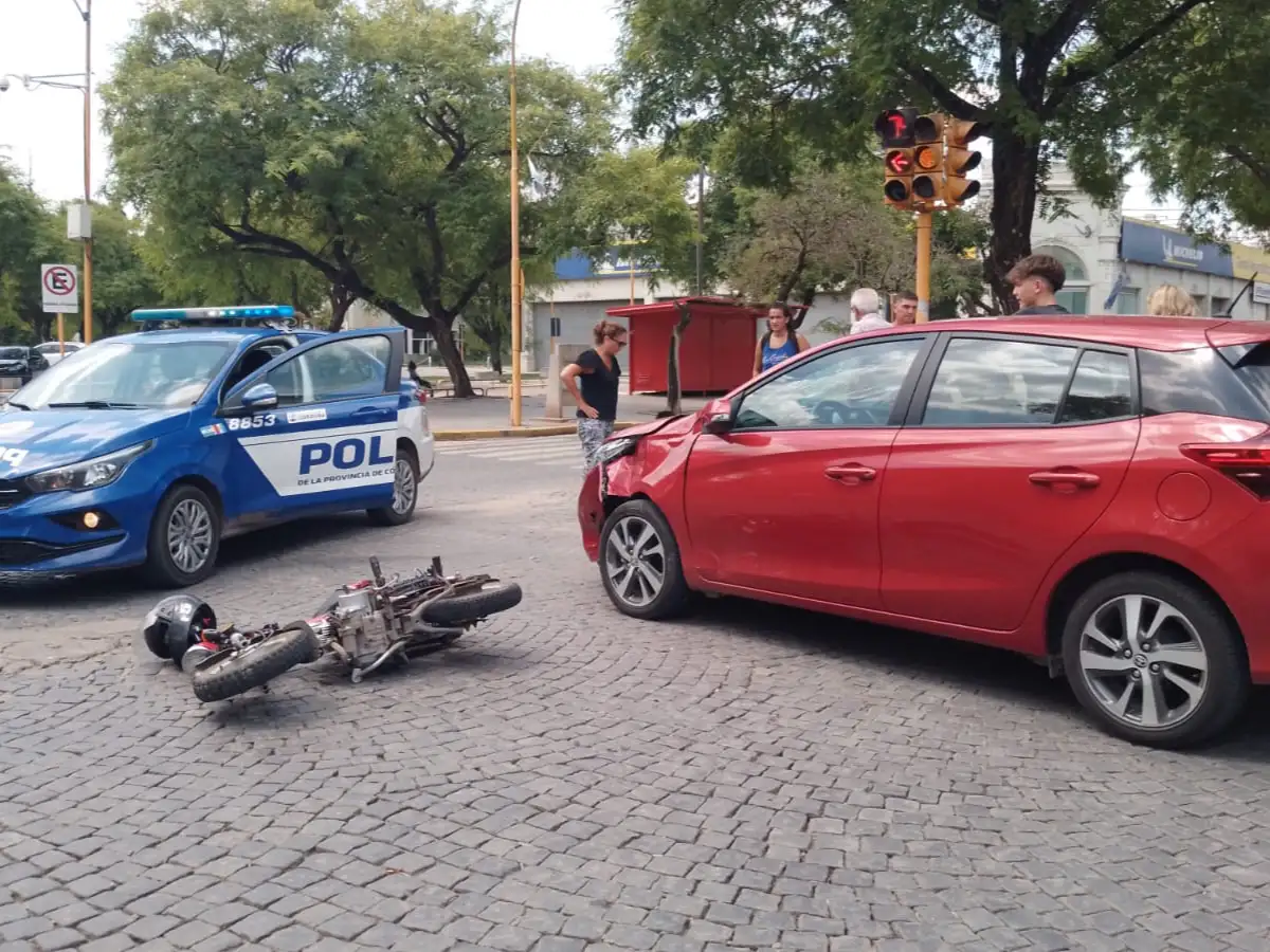 Motociclista herido tras un accidente 