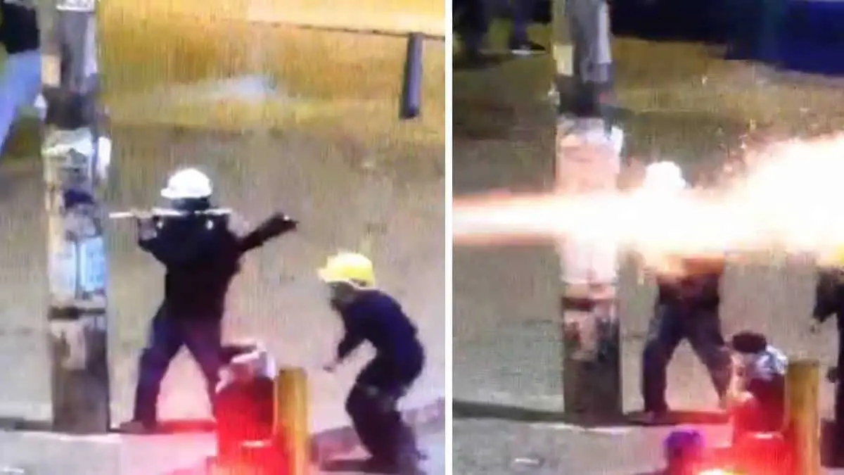 OTRA VEZ BOGOTÁ: atacan con bombas incendiarias a policías