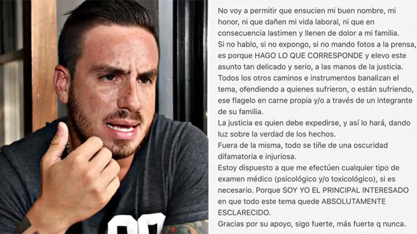 Fede Bal sobre el pedido de rinoscopía: "Estoy dispuesto"
