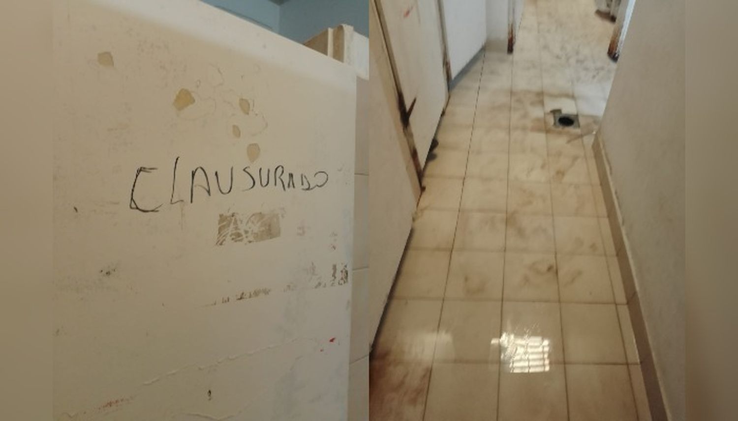 "Estas son las condiciones en la que se encuentran los baños en el Tiro"