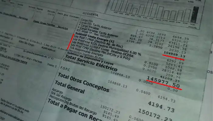 El tarifazo en el servicio eléctrico ya se ve reflejado en las facturas.