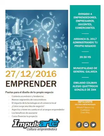 Galarza. Charla para emprendedores