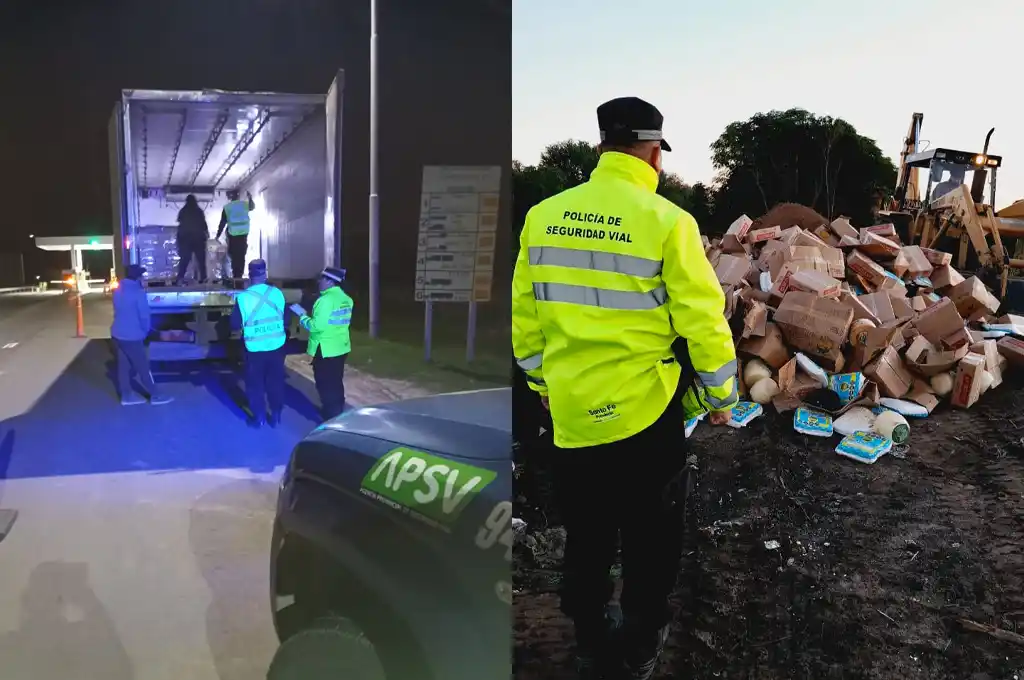 Decomisaron más de 3.800 kilos de queso y manteca en Ruta 70: no tenían cadena de frío ni habilitación