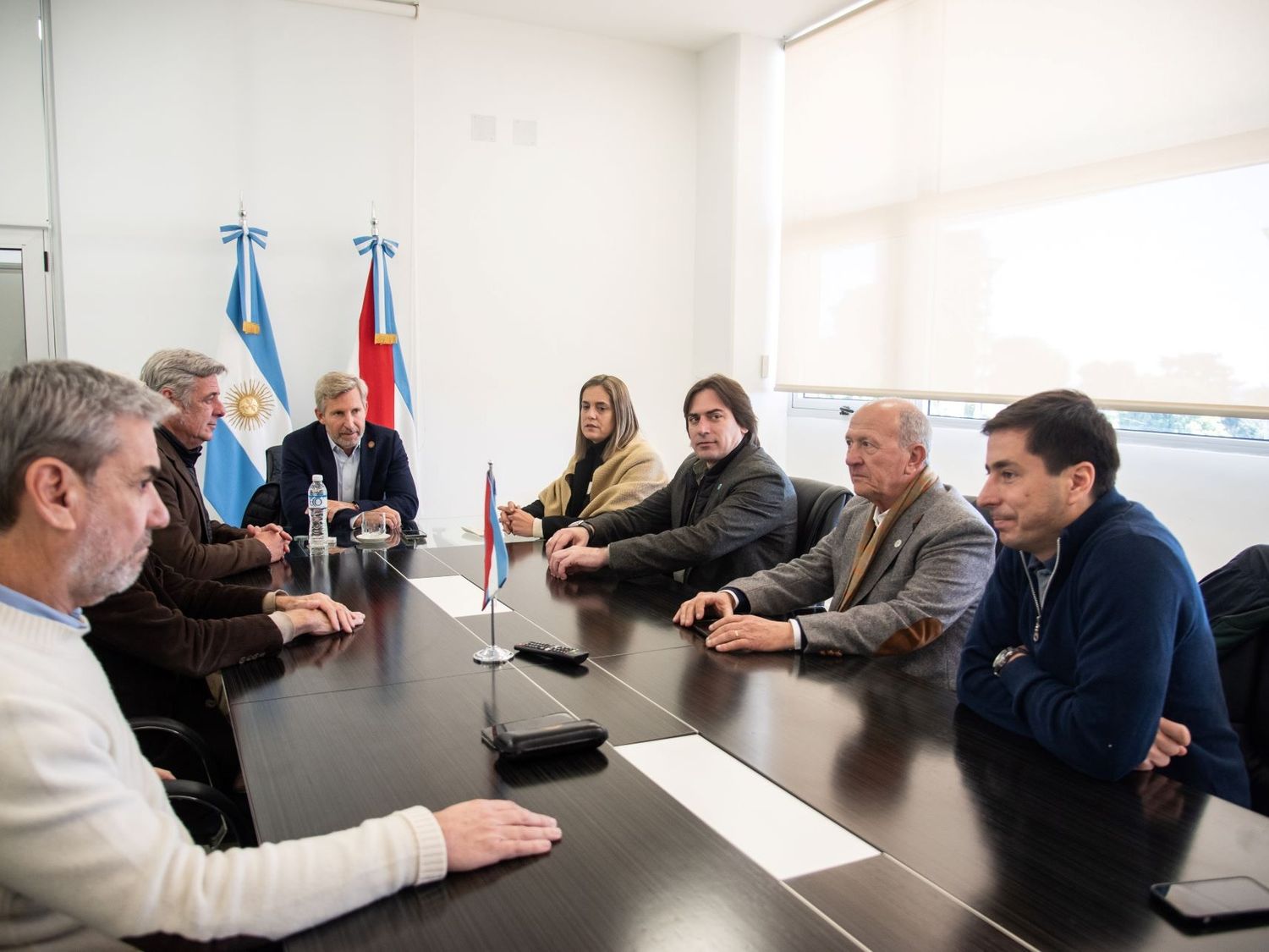 El Gobernador con referentes de las entidades que integran la Mesa de Enlace