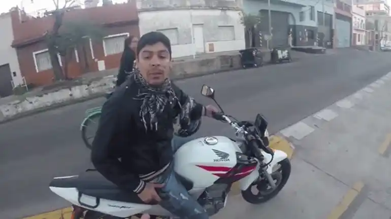 El motochorro de La Boca detenido por incidentes