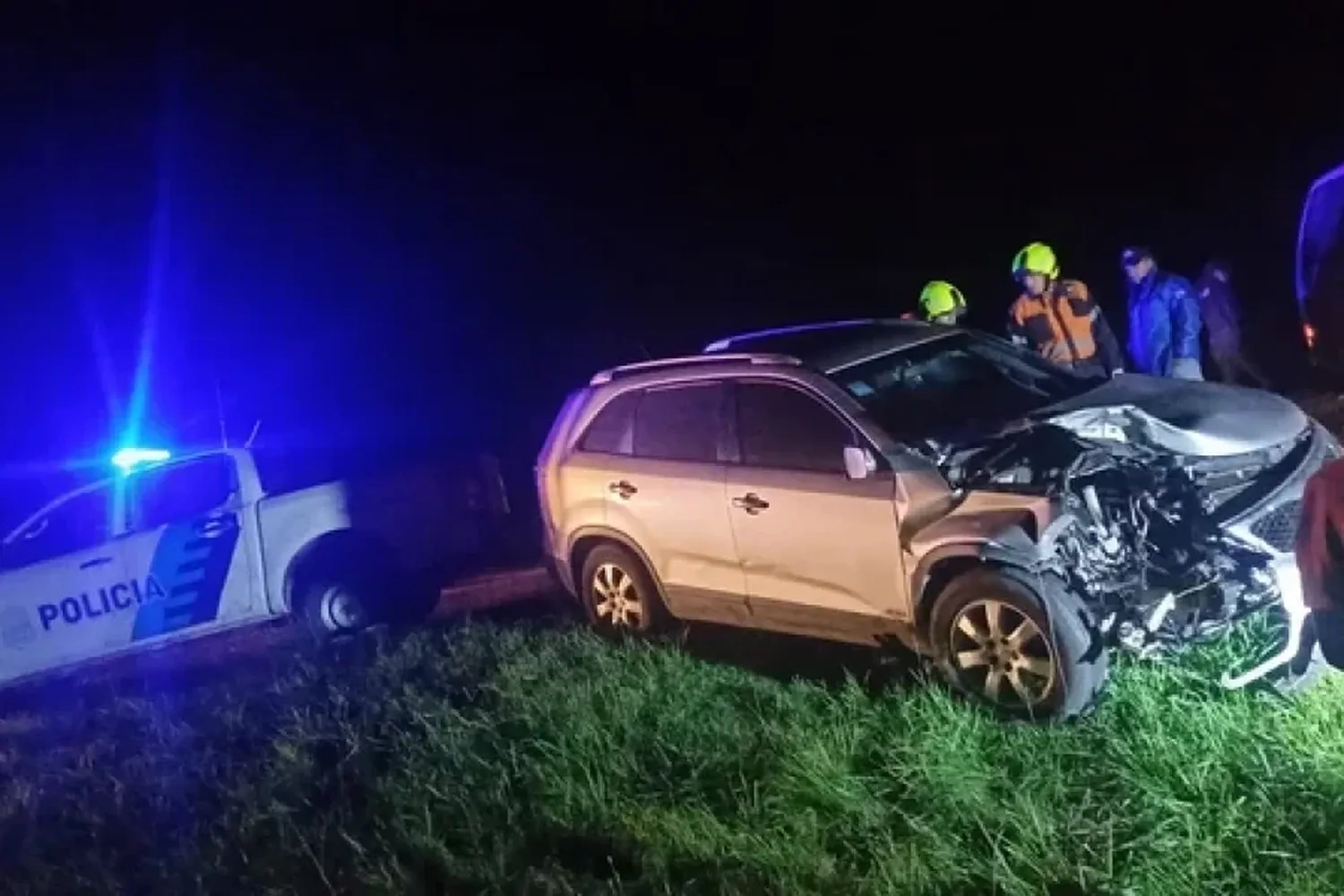 Roly Serrano chocó contra otro vehículo en la Ruta 9 y está en terapia intensiva