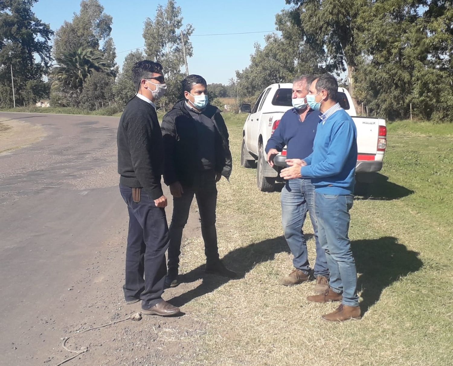Gobernador Castro: arranca la repavimentación del acceso, financiada por el Gobierno nacional