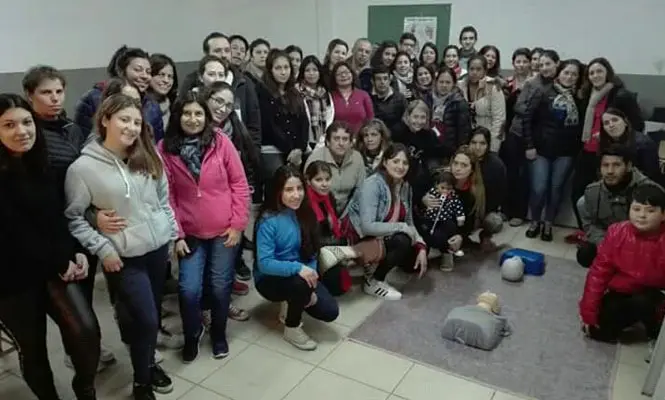 "Grupos para salvar vidas", uno de los equipos capacitados en el distrito. 