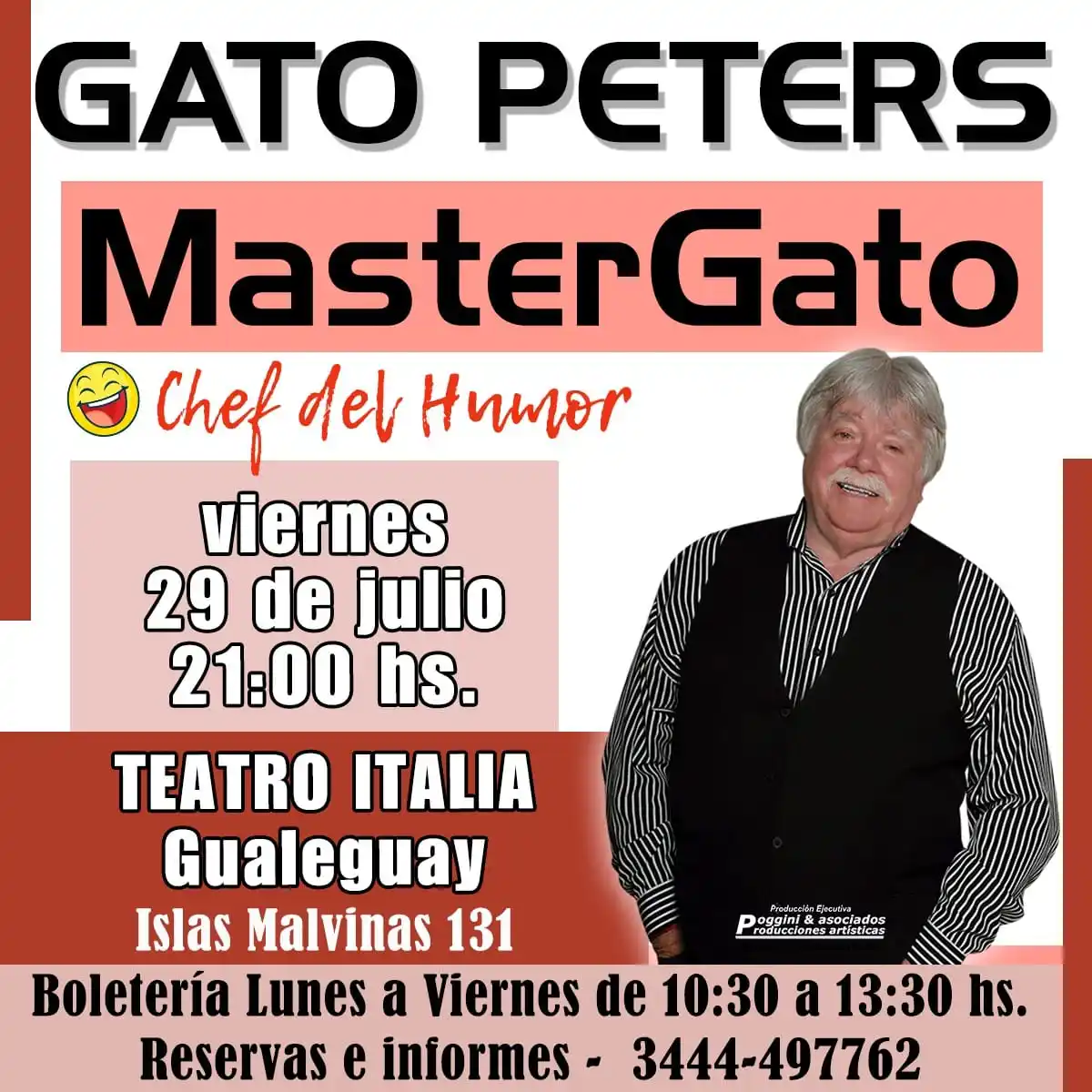 El Gato Peters se presentará en el Teatro Italia