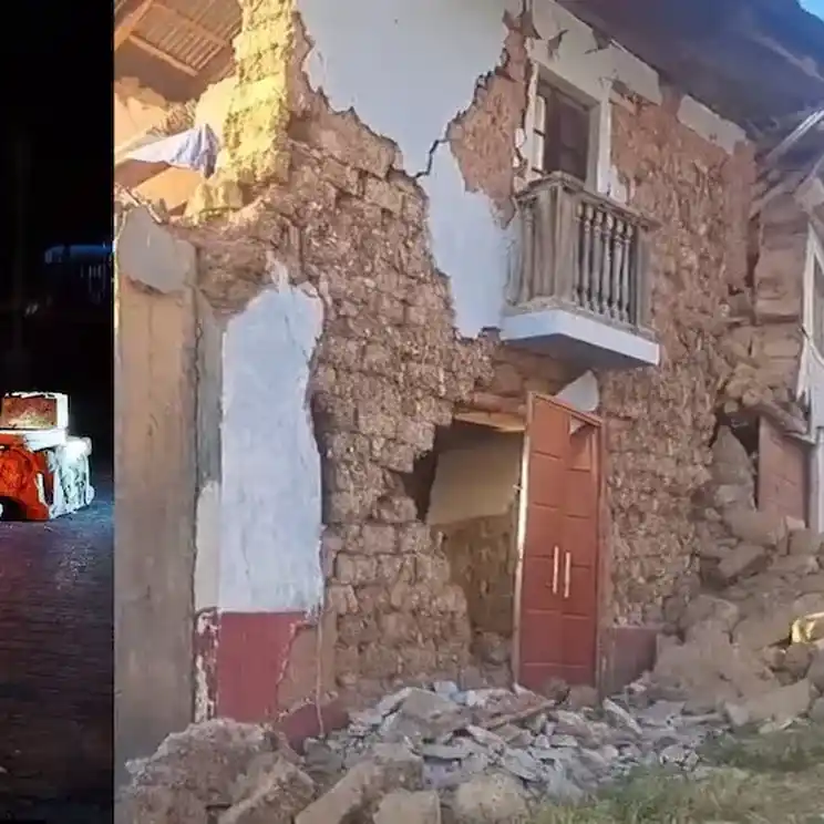 Sismo de 5.1 en Junin deja 5 fallecidos 21 heridos y más de 300 damnificados, según reporte de Indeci. Foto: TV Chupaca Noticias / Roger García