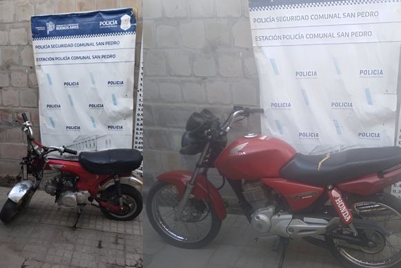 Recuperan dos motos robadas