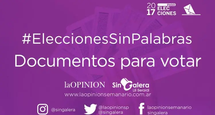 Paso 2017: Qué documentos están habilitados para votar