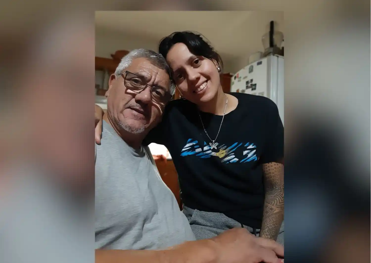 "Gracias por ser simplemente un gran papá”, escribió Florencia.