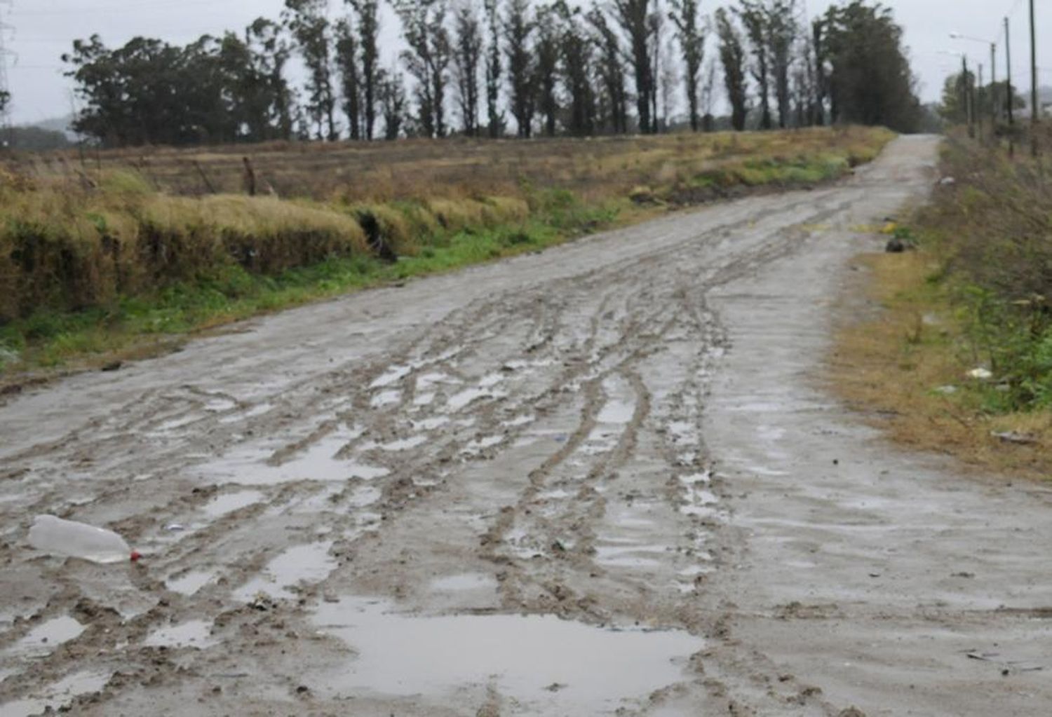 Las lluvias complicaron los  caminos rurales de todo el partido