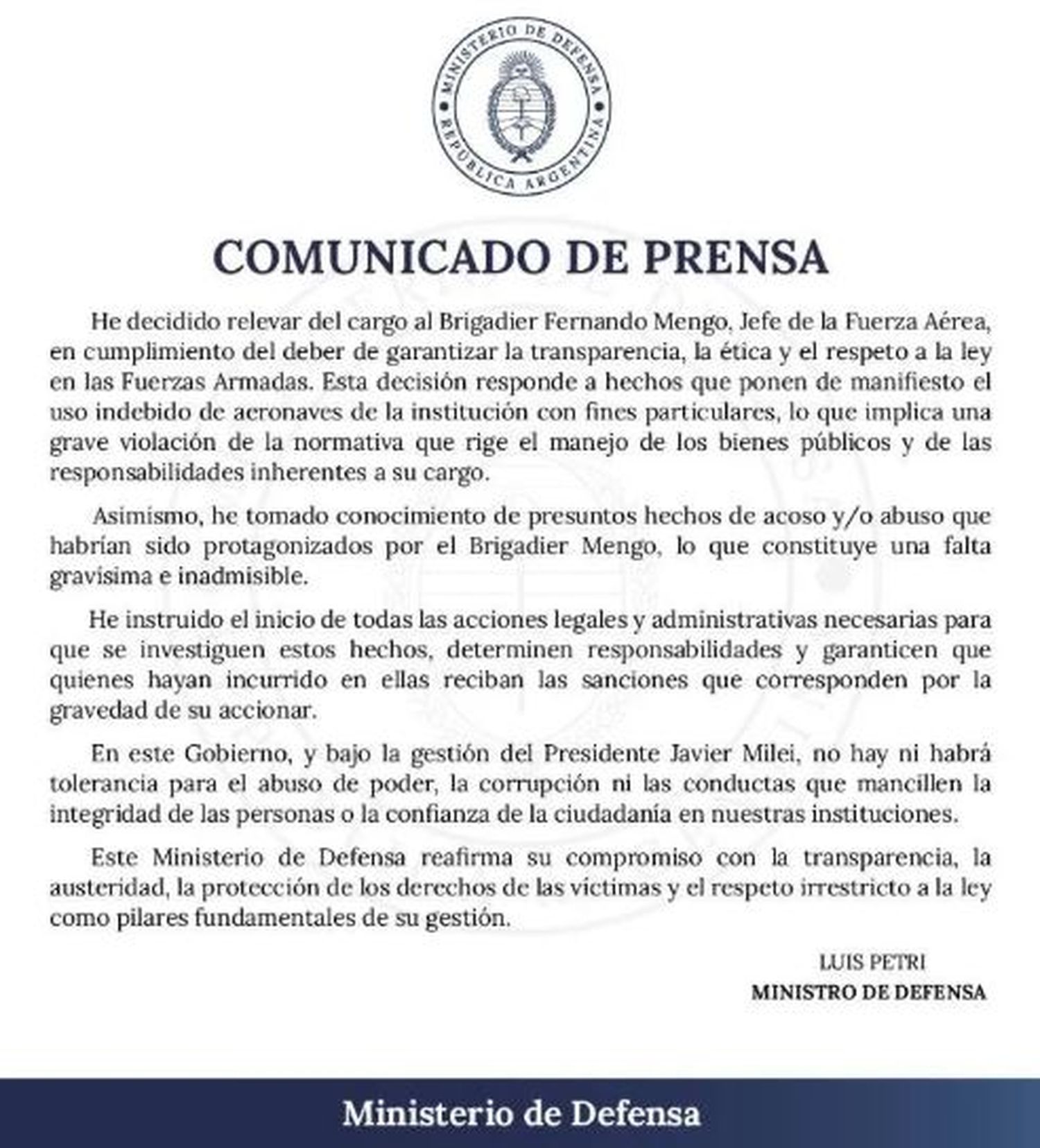 comunicado