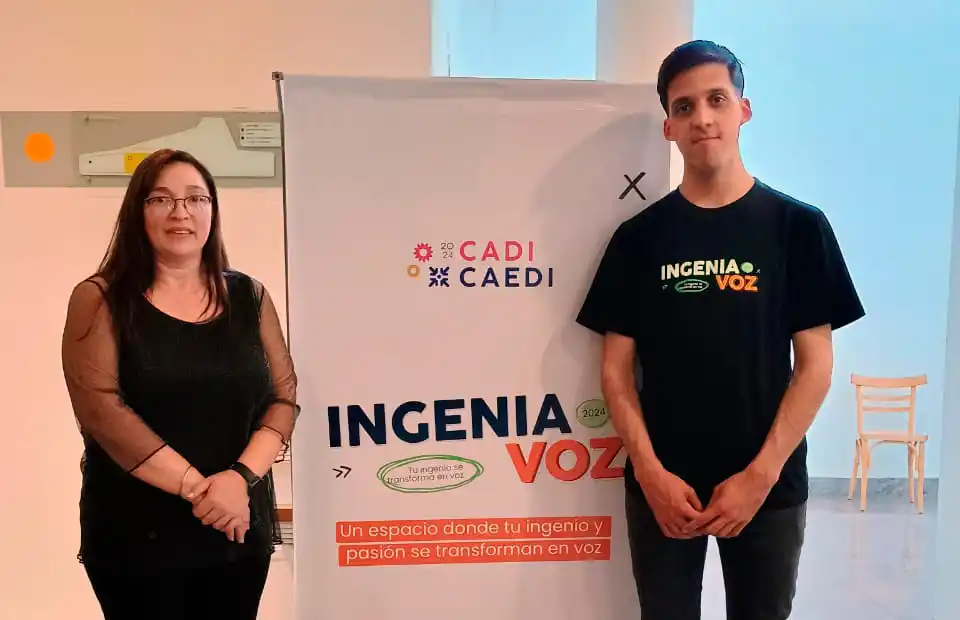 La Ing. Silvina Guzmán junto al Técnico Matías Nari
