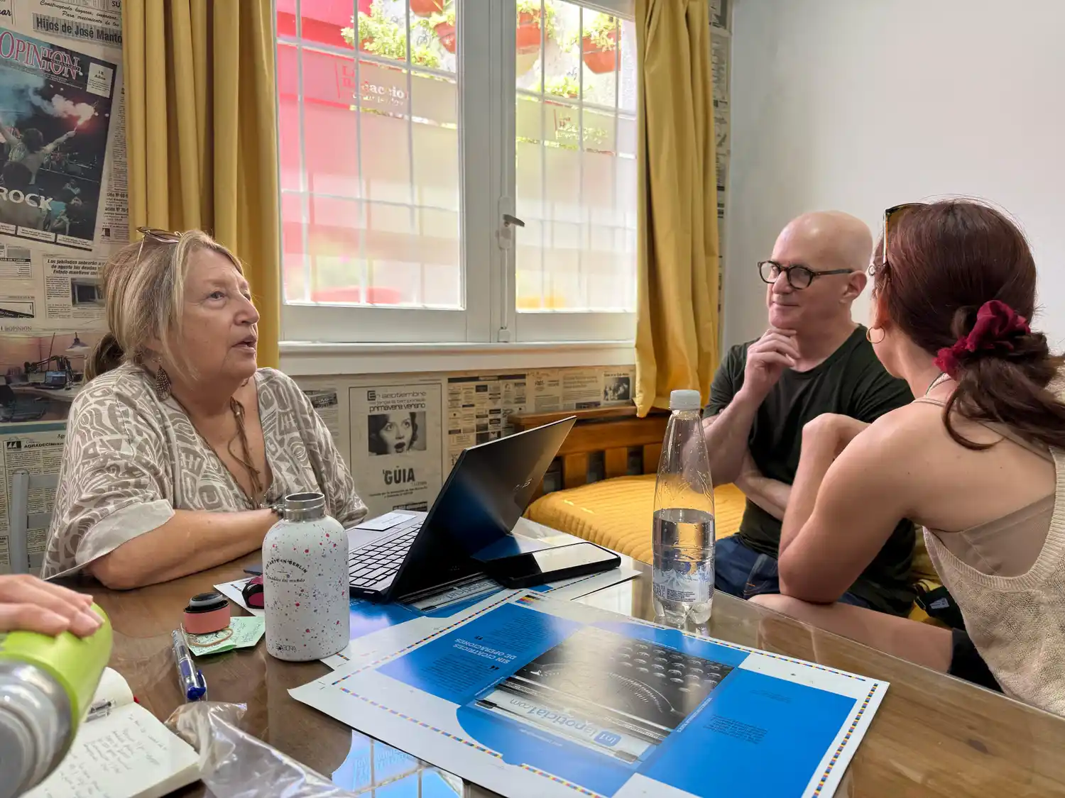 David Segal estuvo varios dìas en San Pedro y en La Opinión entrevistó a Lilí Berardi, a Rafael Flaiman y al equipo de este medio.