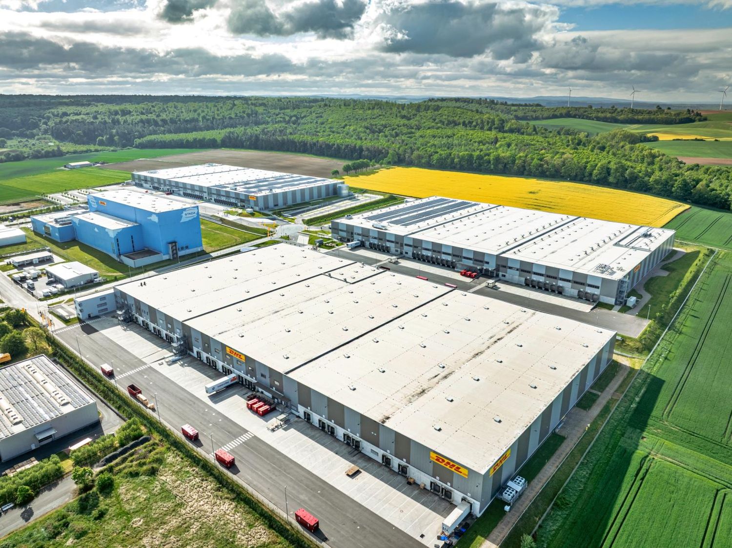 Campus de logística farmacéutica de DHL en Florstadt, Alemania