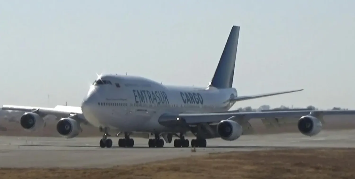 Avión venezolano-iraní Boeing 747-300 -matrícula YV-3531.