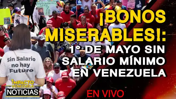 ¡BONOS MISERABLES!  1° de Mayo sin salario mínimo en Venezuela – VIDEO