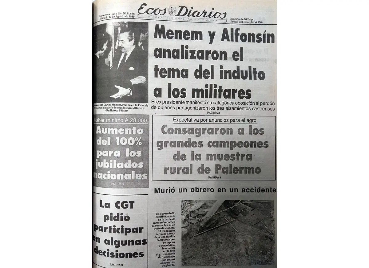 Sábado 12 de agosto de 1989
