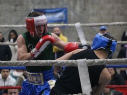 El gimnasio del Polideportivo Norte fue escenario de una nueva velada boxística