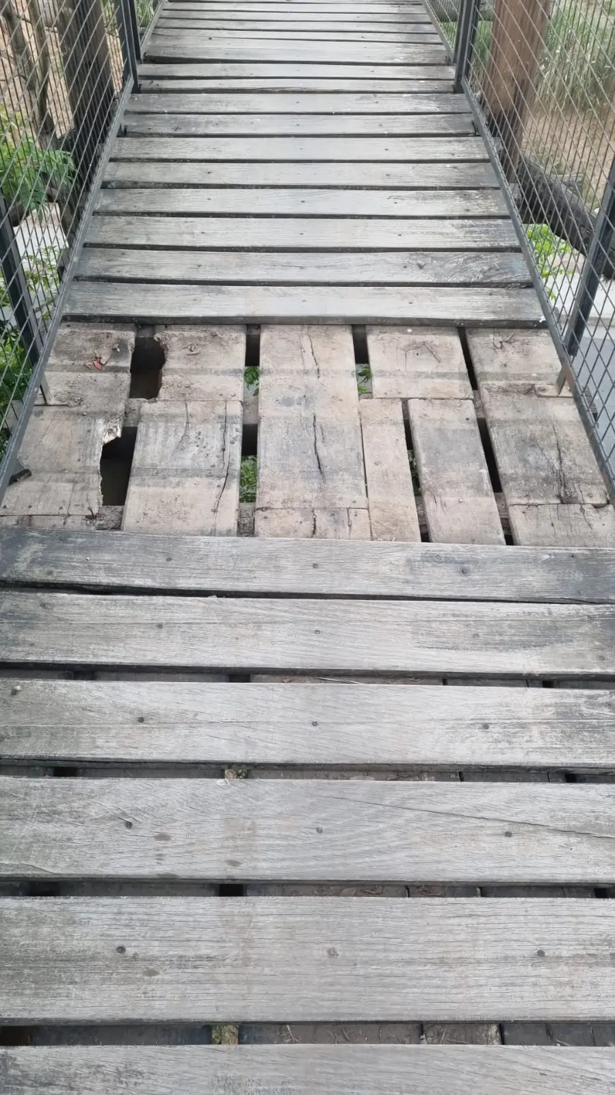 Se está rompiendo el puente