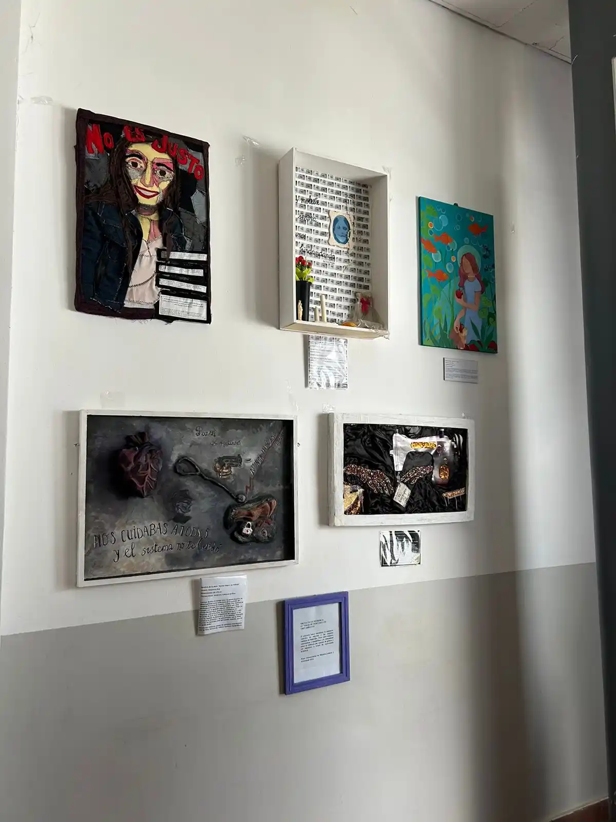 25N: inauguraron la muestra artística del Proyecto de Memoria Colectiva
