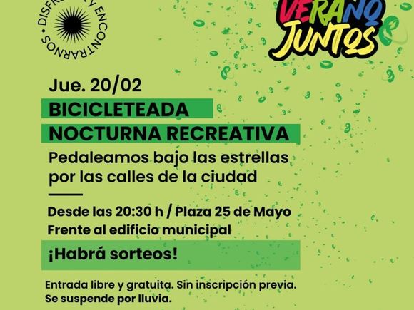 Vuelve la bicicleteada nocturna