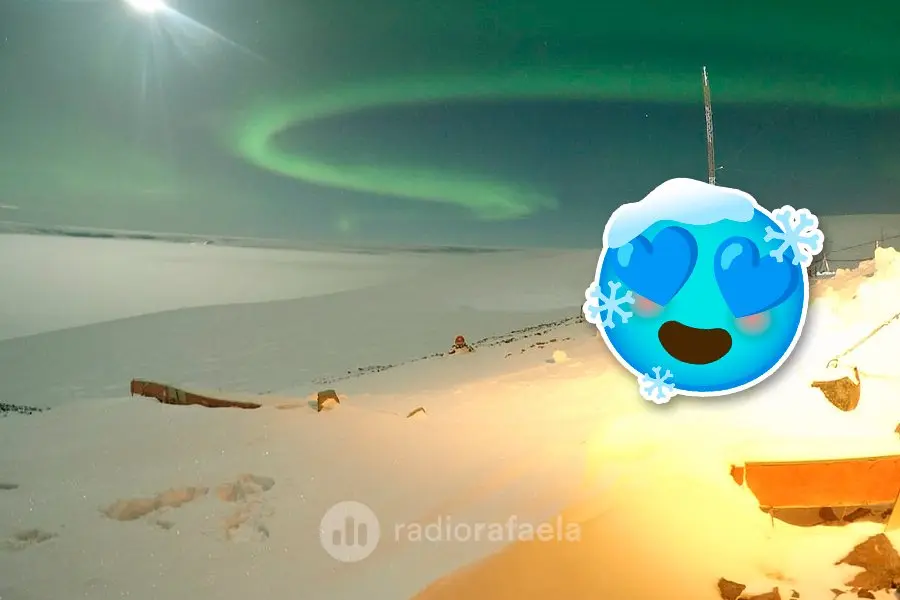 Hermoso: así se ven las auroras australes en Antártida Argentina