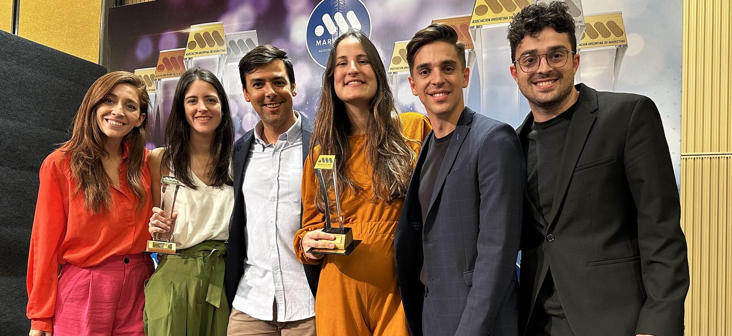 (De izq. a der.) Camila Rocha, María José Toledo, Ignacio Bruno, Martina Blasi, Juan Ignacio Rocha y Facundo Rocha