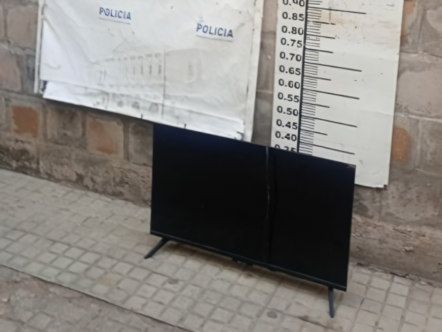 El televisor fue secuestrado y devuelto a su dueño.