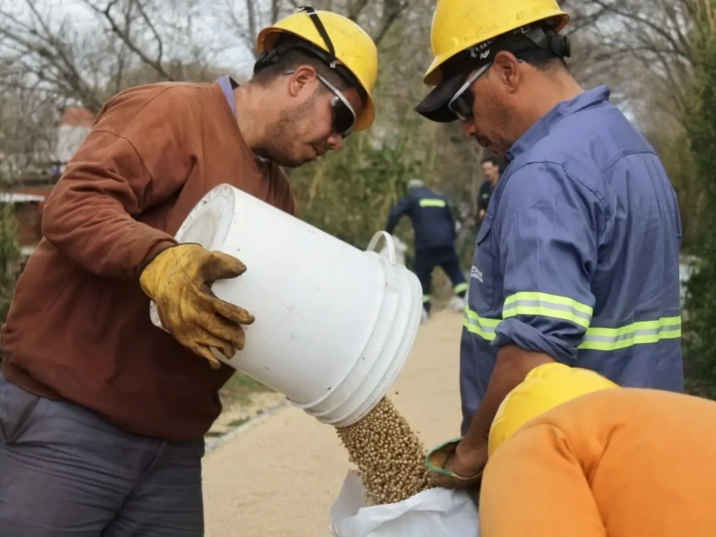 Se derramaron 40 toneladas de soja del vagón de un tren en Villa Gobernador Gálvez