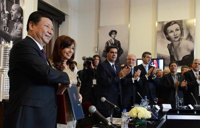 Tras firmar acuerdos con Cristina, Presidente chino es recibido por Domínguez y Boudou en el Congreso