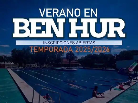 Ben Hur lanza sus actividades de verano con colonias y natación para todas las edades