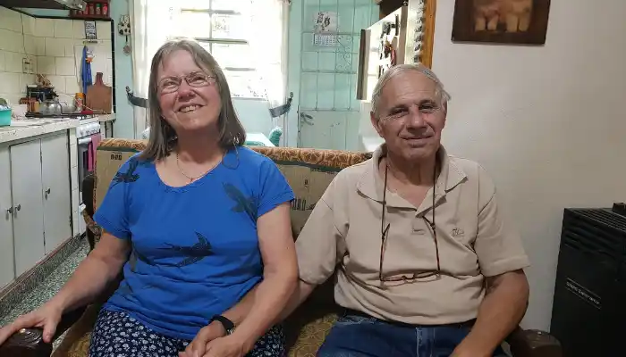 Mario Penduzzu y su esposa