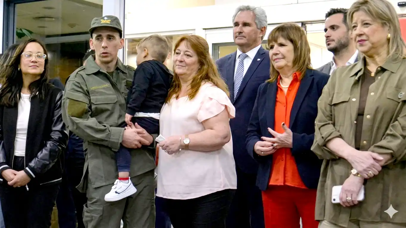 Nahuel Gallo llegó a la Argentina. Foto: Agencia NA (Redes)