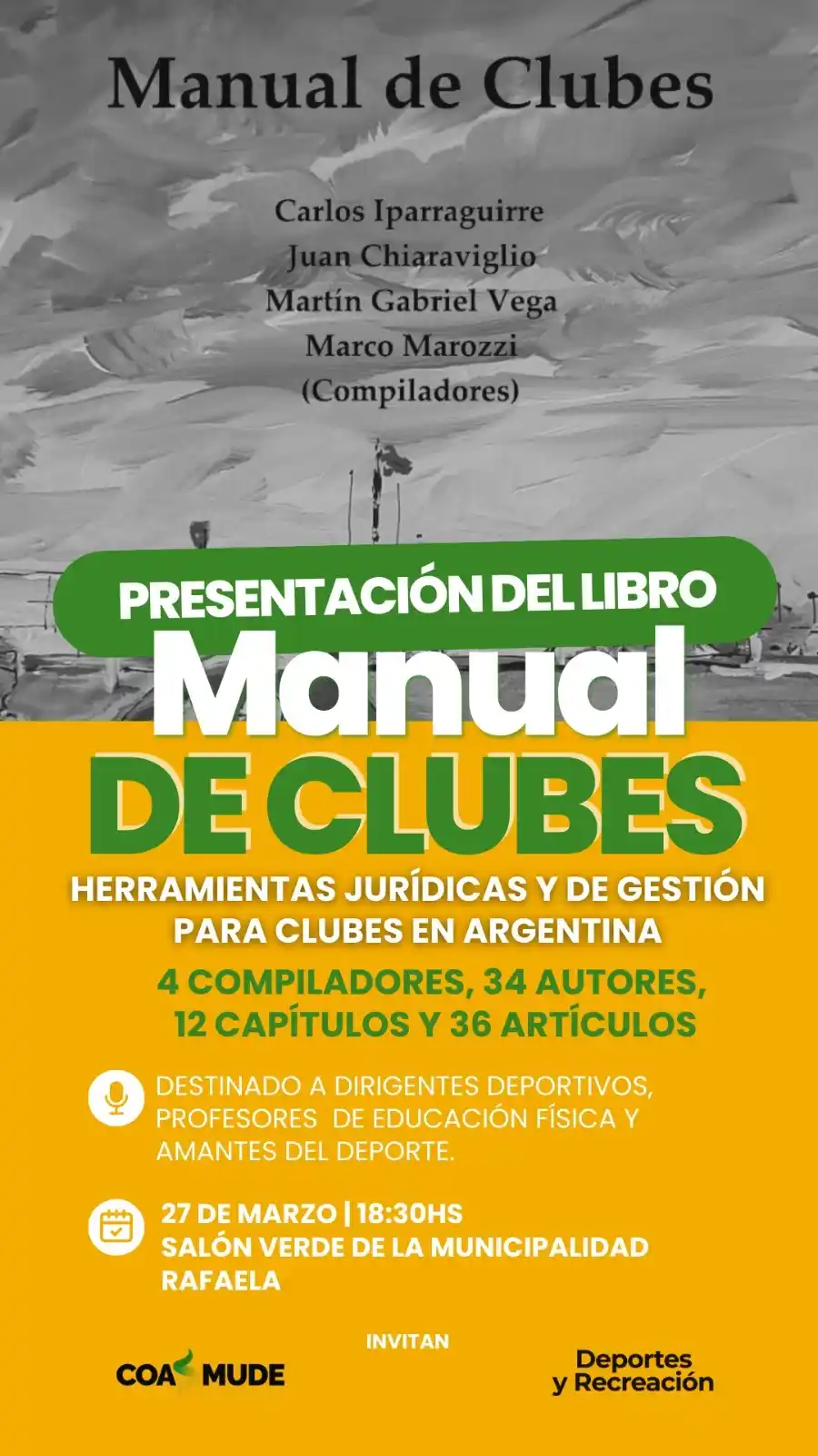 Rafaela: presentan el libro “Manual de Clubes” para fortalecer la gestión deportiva