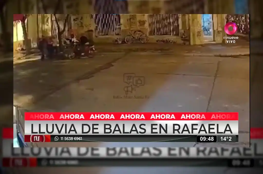 "Lluvia de balas en Rafaela": la balacera en el barrio 9 de Julio ya llegó a los medios nacionales