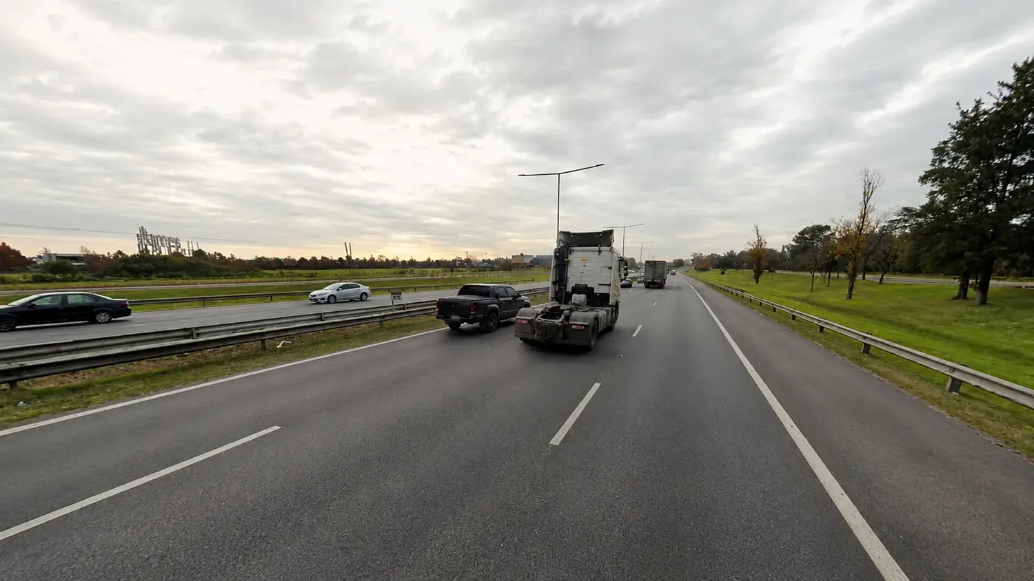 El accidente ocurrió a la altura del kilómetro 47 de la Panamericana.