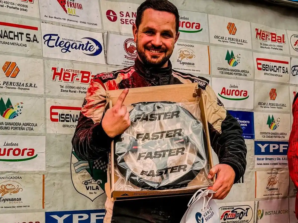 Agustín Bonomo es el nuevo campeón del Midgets del Litoral. Foto: Asoc. MDL
